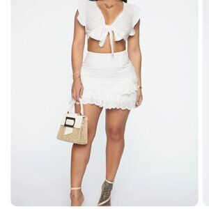 White Skirt Set